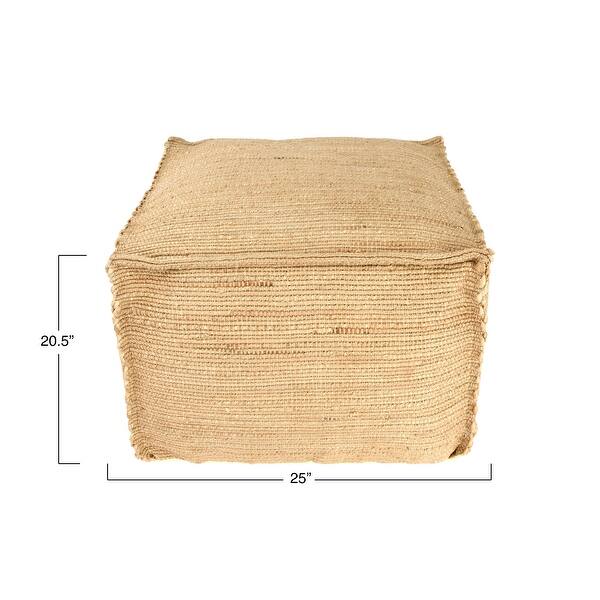 16"H Handwoven Jute Pouf Bed Bath & Beyond 31638126